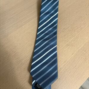Vitorofolo Blue Striped Men's Neck Tie One Size